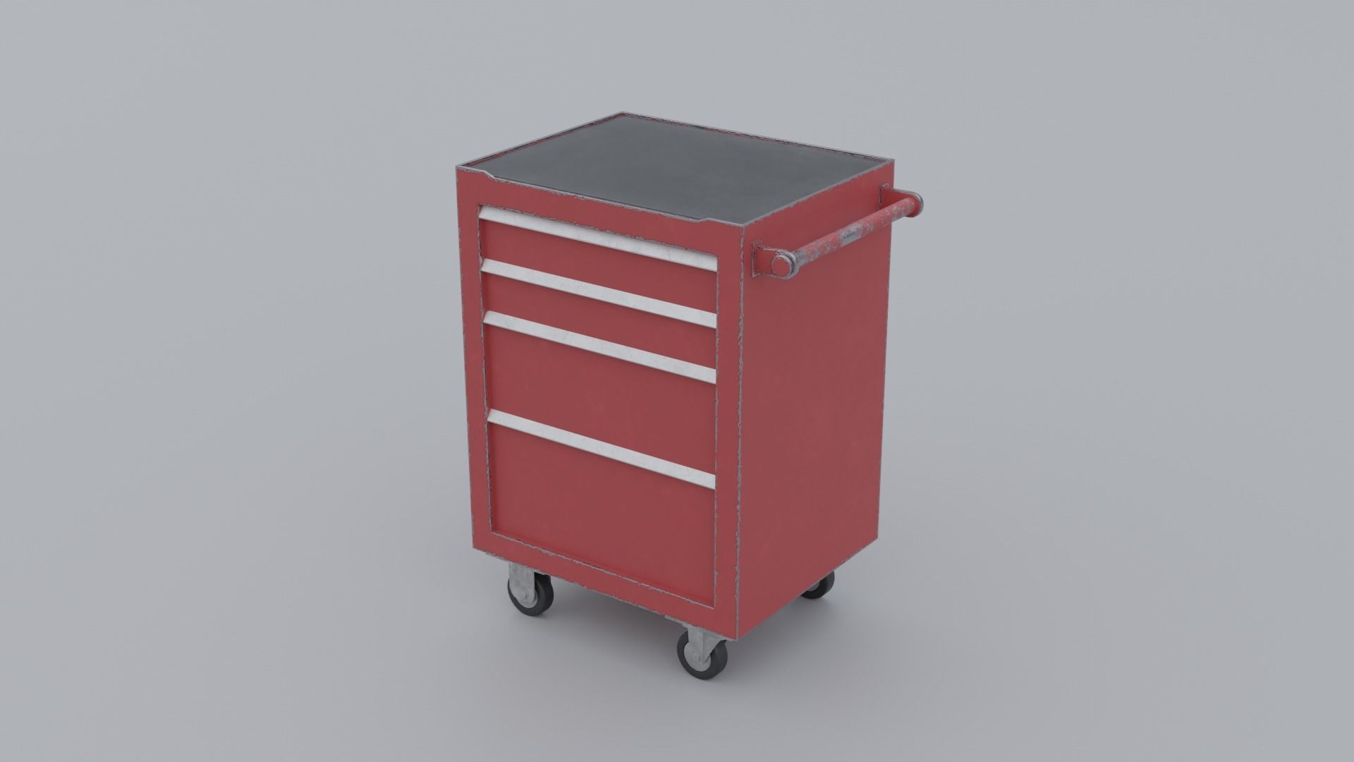 Tool Cabinet Low-poly 3D model_1