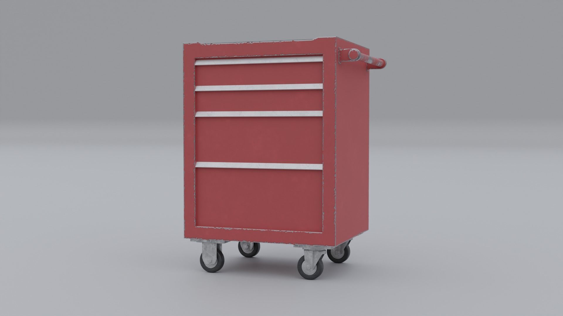 Tool Cabinet Low-poly 3D model_2