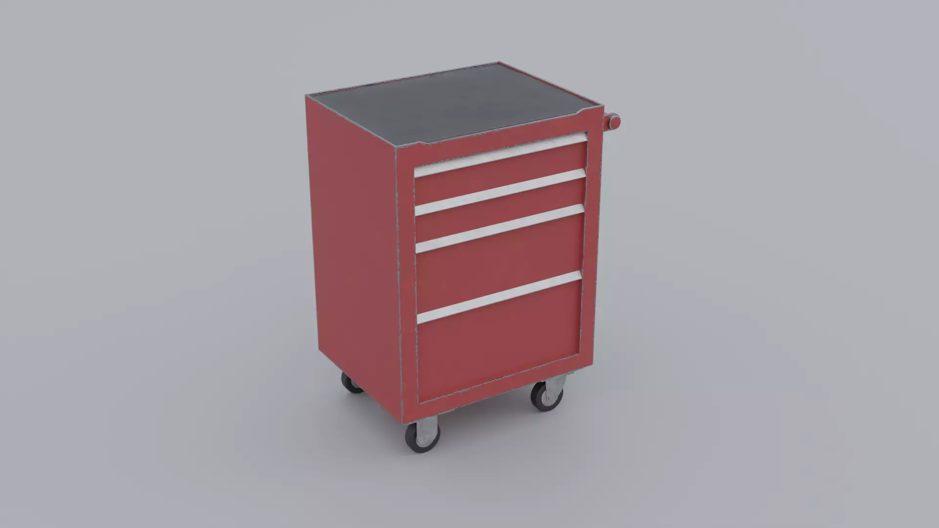 Tool Cabinet Low-poly 3D model_0