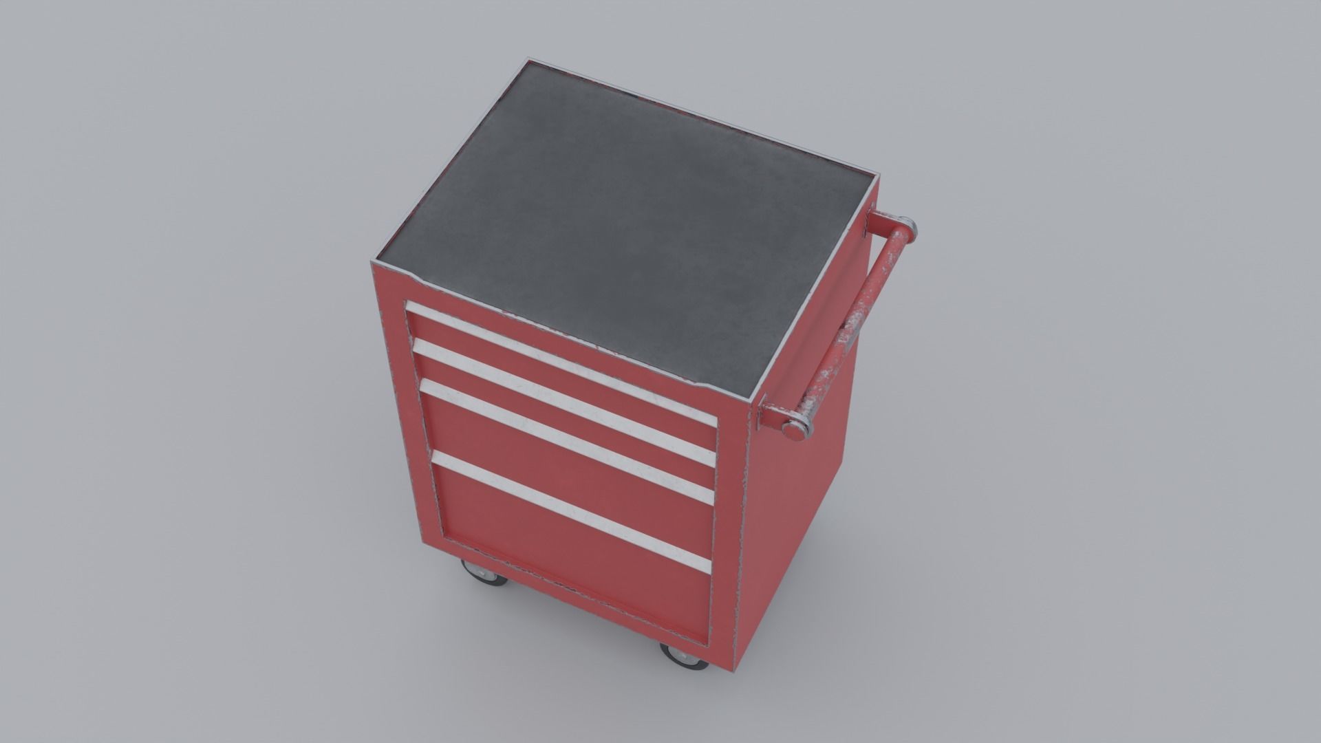 Tool Cabinet Low-poly 3D model_3