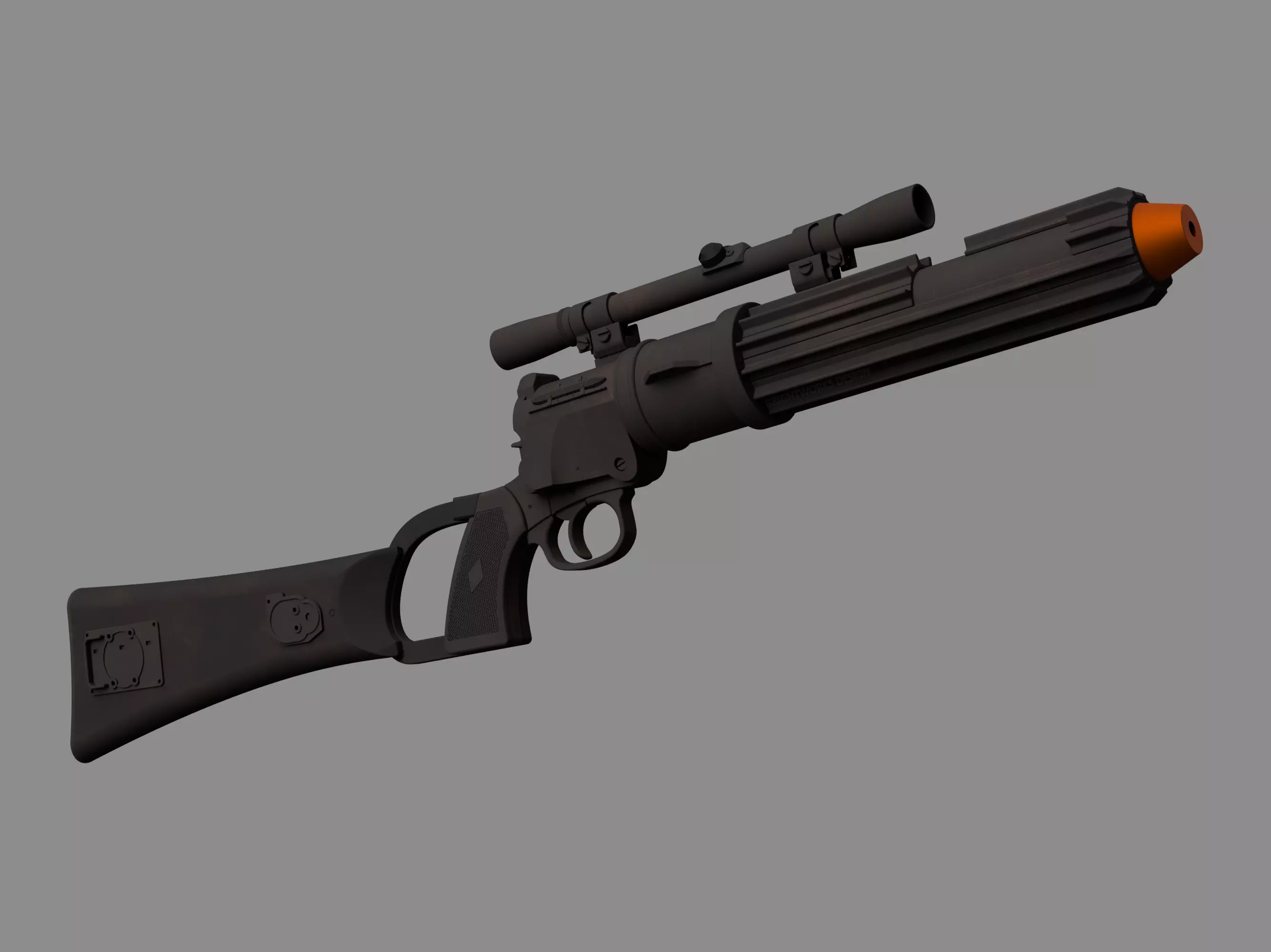 Boba Fett EE-3 Blaster Carbine - ROTJ Version - 3D Print File 3D print model_0