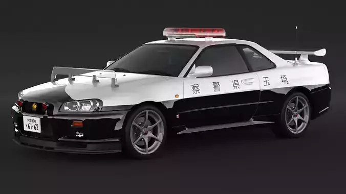 Nissan Skyline GT-R R34 Police Car