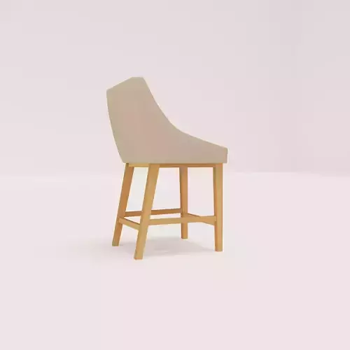 CHAIR bar stool with wooden legs
