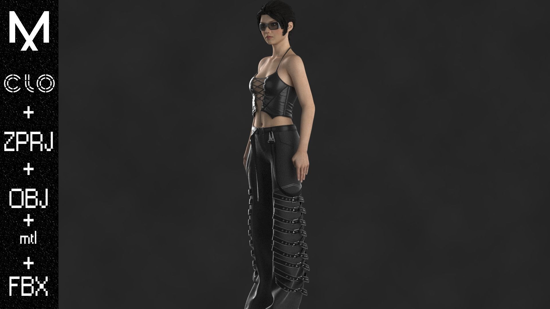 FEMALE OUTFIT OBJ mtl FBX ZPRJ 3D model_5