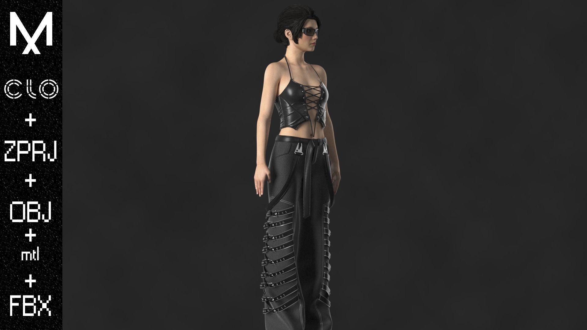 FEMALE OUTFIT OBJ mtl FBX ZPRJ 3D model_3