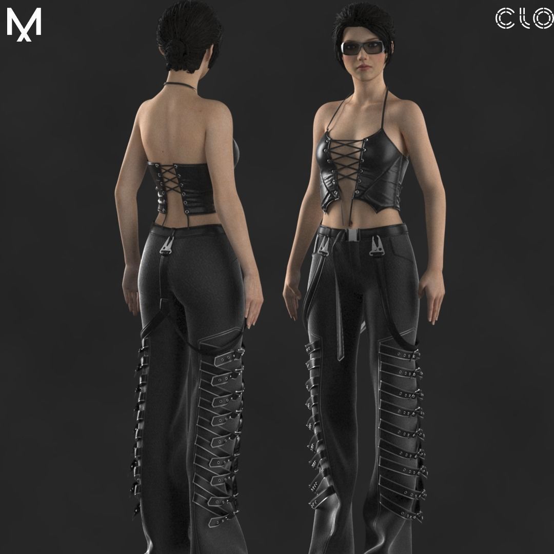 FEMALE OUTFIT OBJ mtl FBX ZPRJ 3D model_1