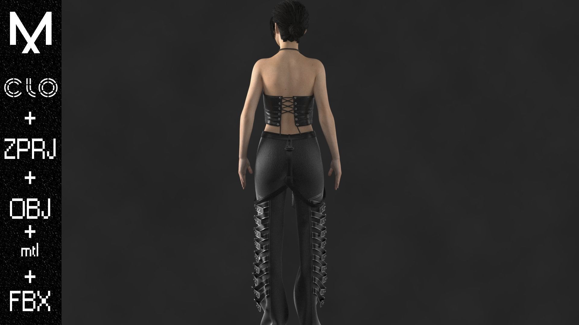 FEMALE OUTFIT OBJ mtl FBX ZPRJ 3D model_7