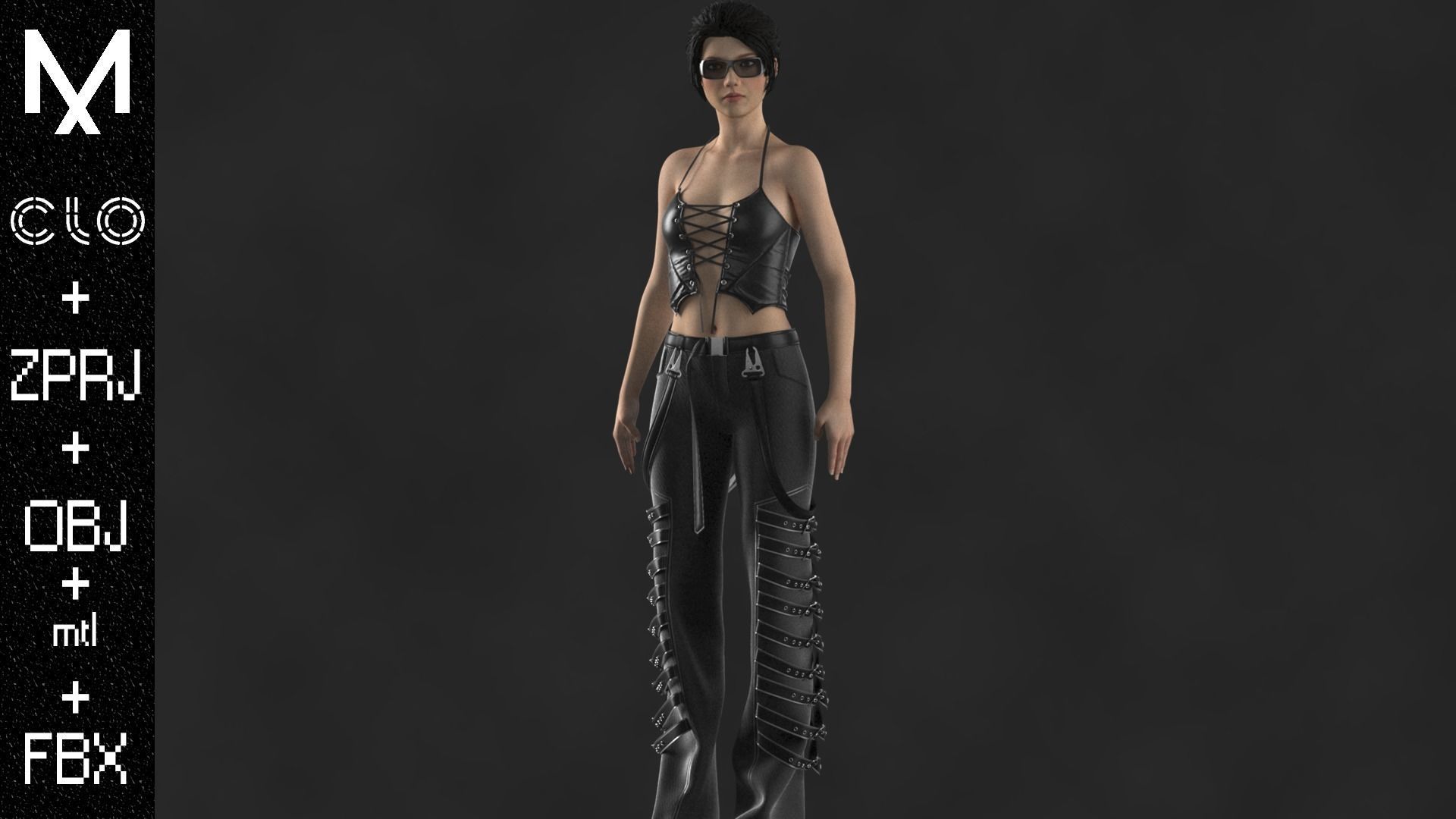 FEMALE OUTFIT OBJ mtl FBX ZPRJ 3D model_2