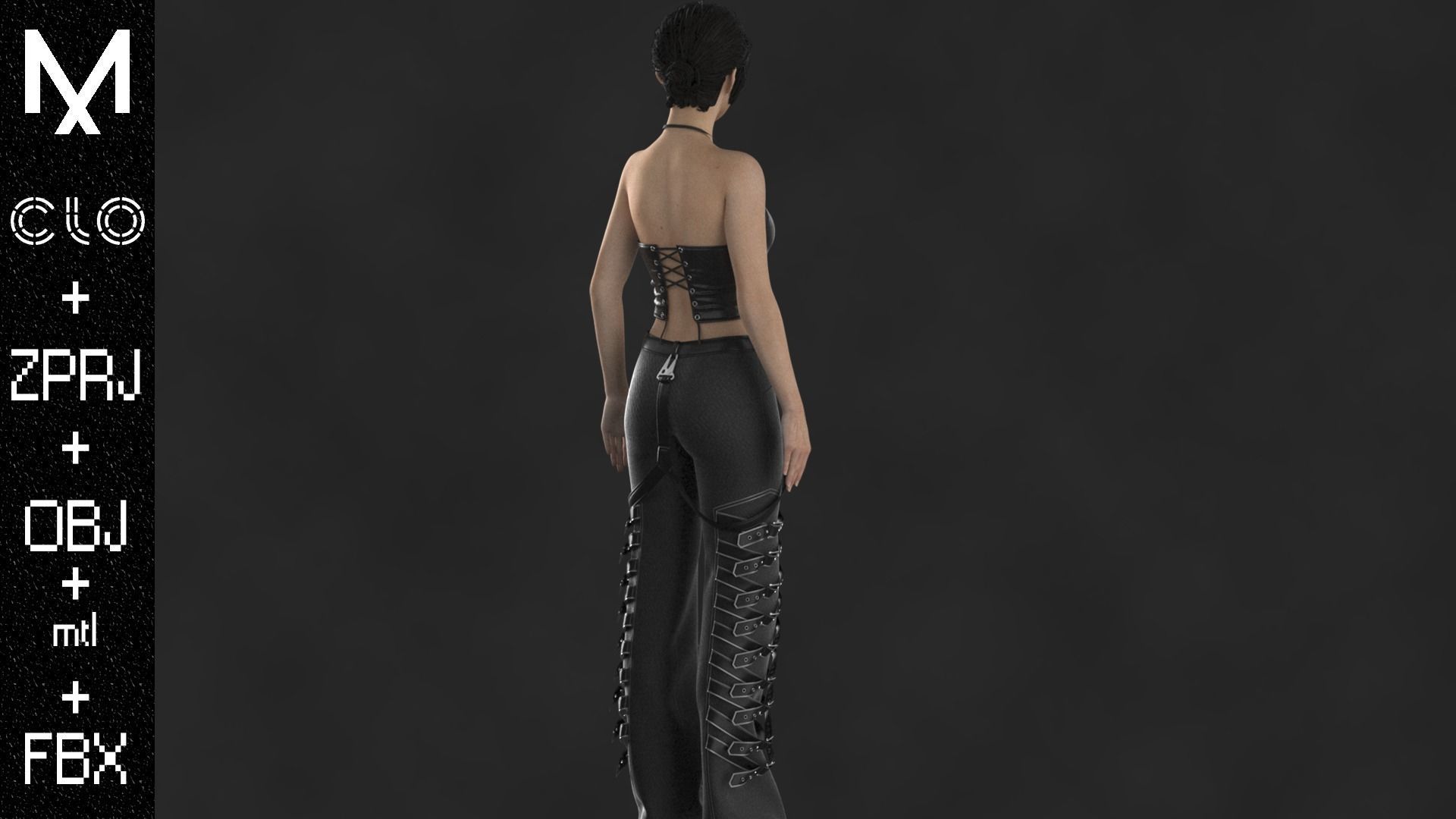 FEMALE OUTFIT OBJ mtl FBX ZPRJ 3D model_4