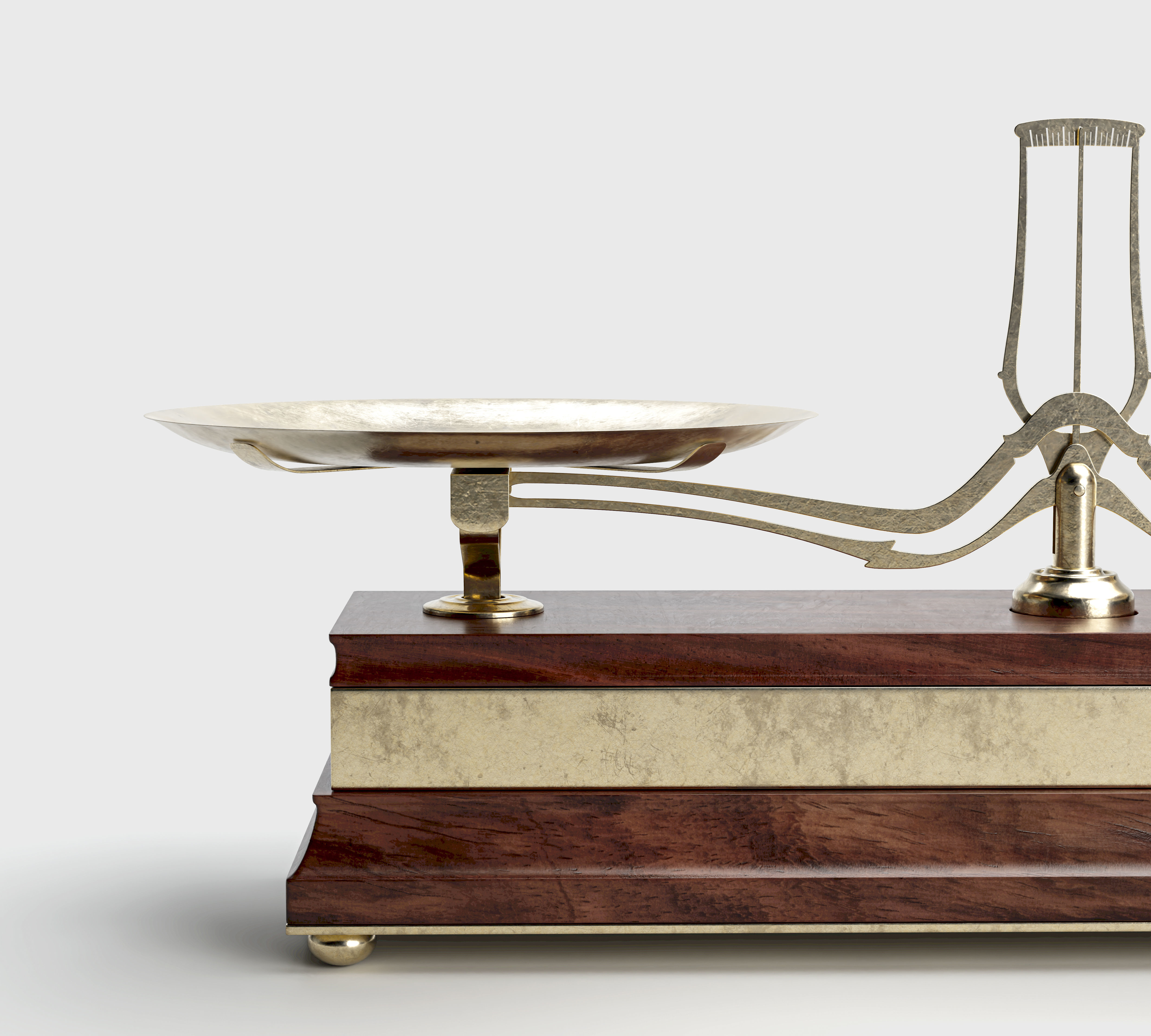 Vintage Balance Scale 3D model_4