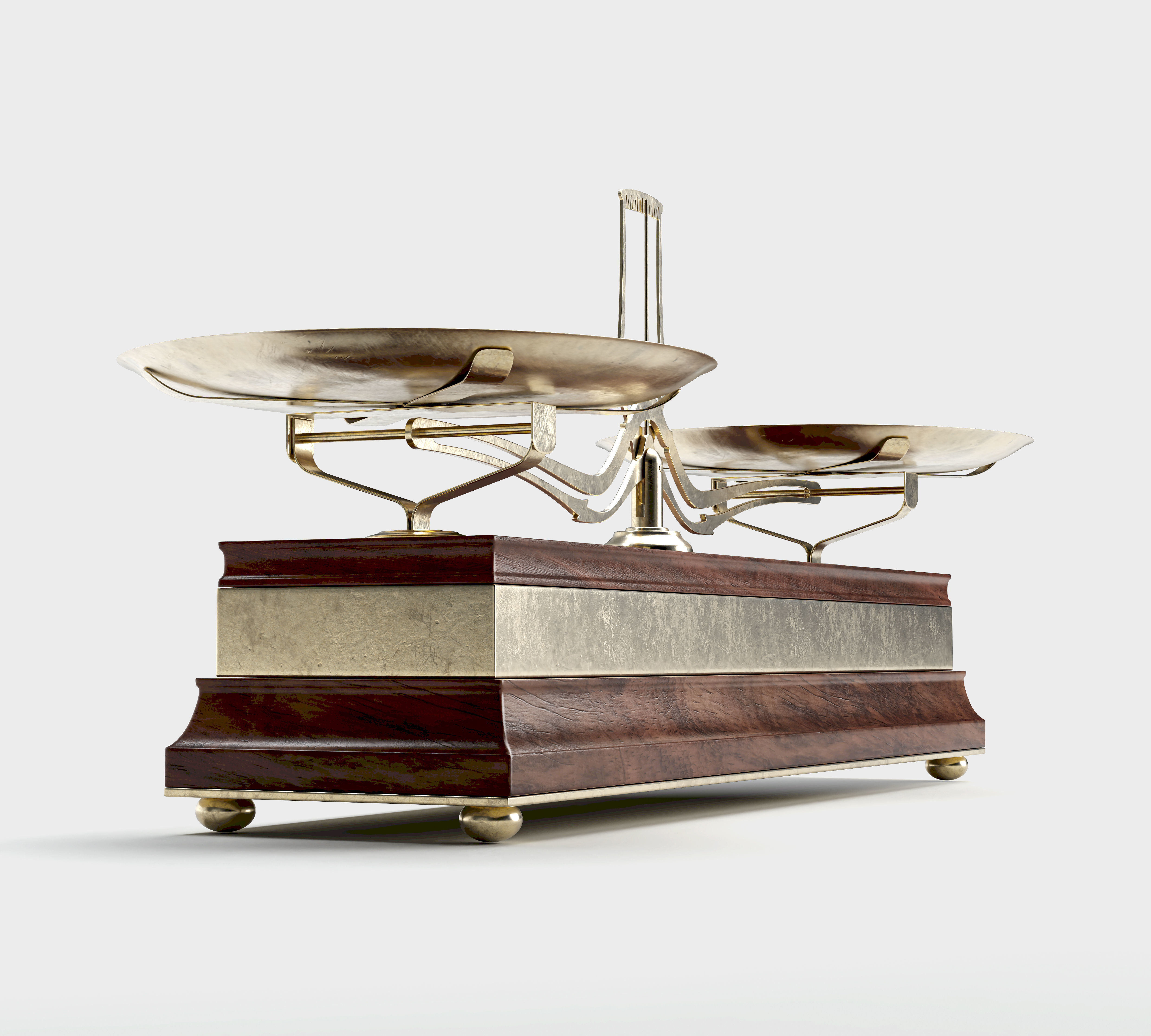 Vintage Balance Scale 3D model_3