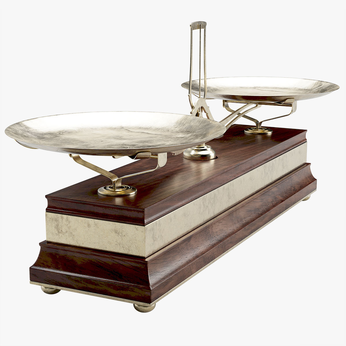 Vintage Balance Scale 3D model_2