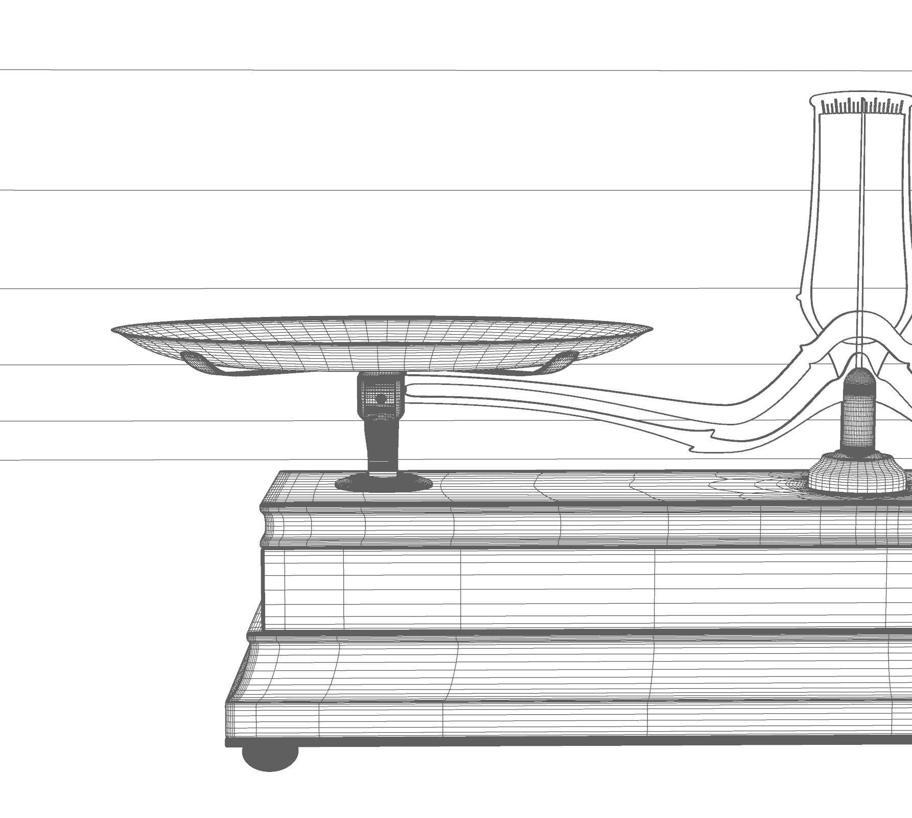 Vintage Balance Scale 3D model_10