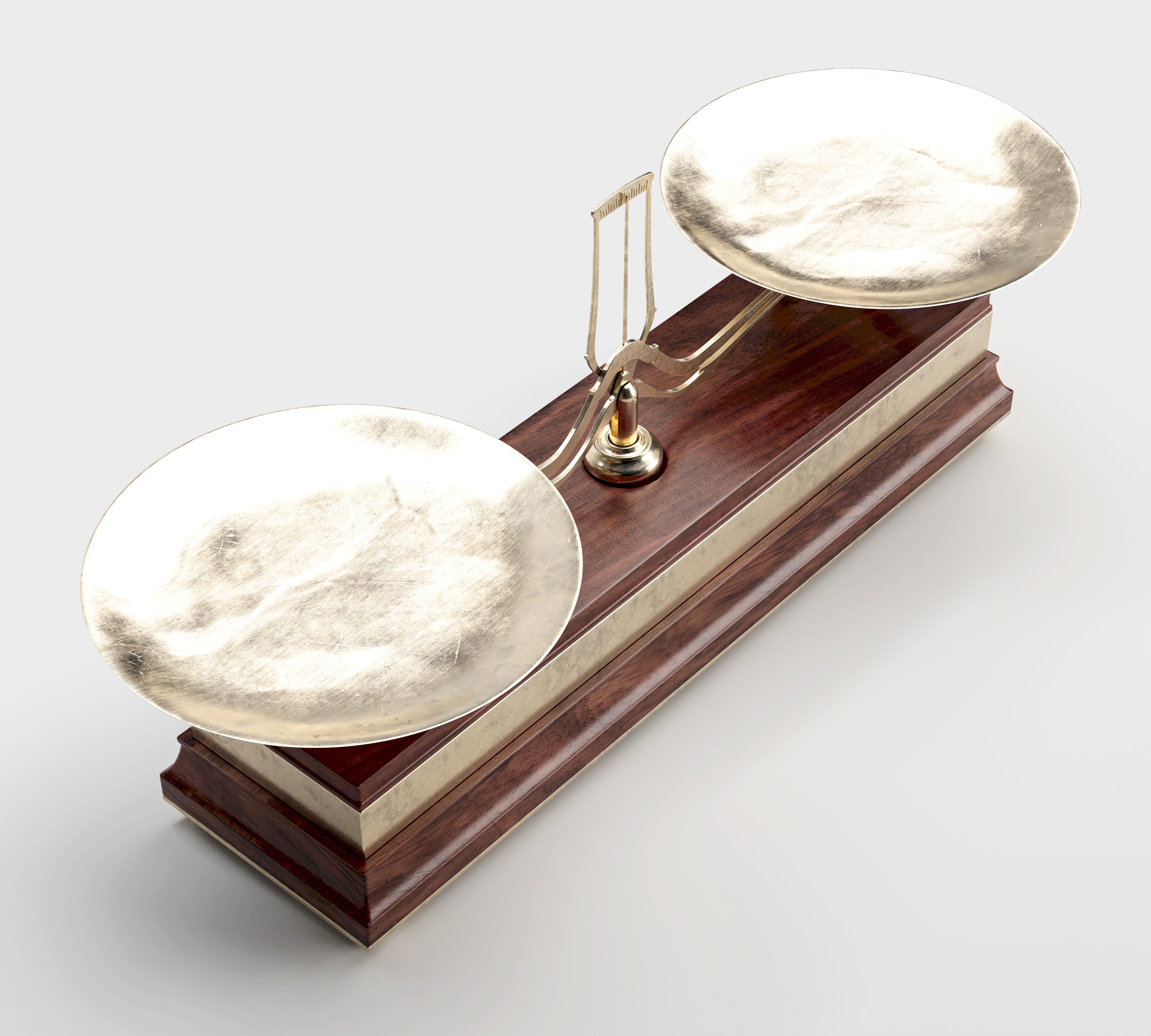 Vintage Balance Scale 3D model_1