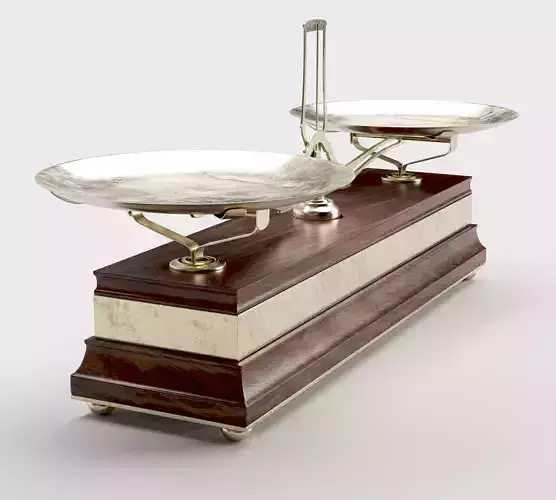 Vintage Balance Scale 3D model