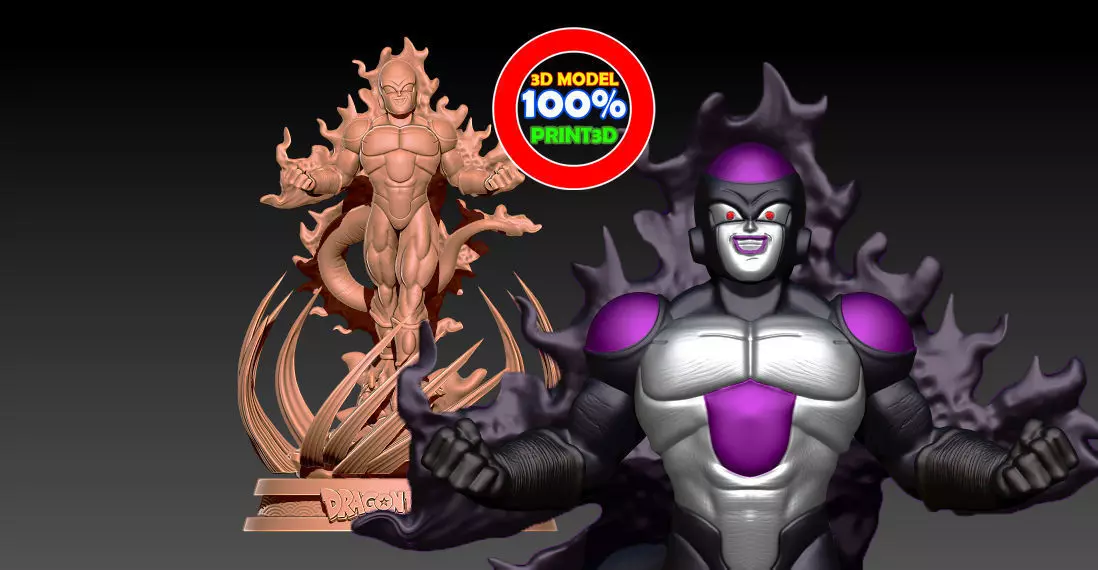 BLACK FRIEZA - DRAGONBALL - 3D PRINT MODEL 3D print model_0