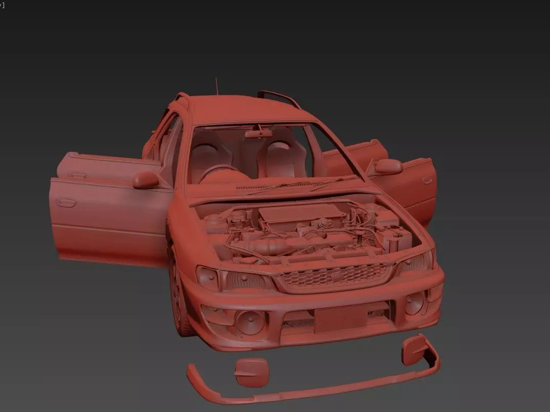 Subaru Impreza WRX STI 3D model_11