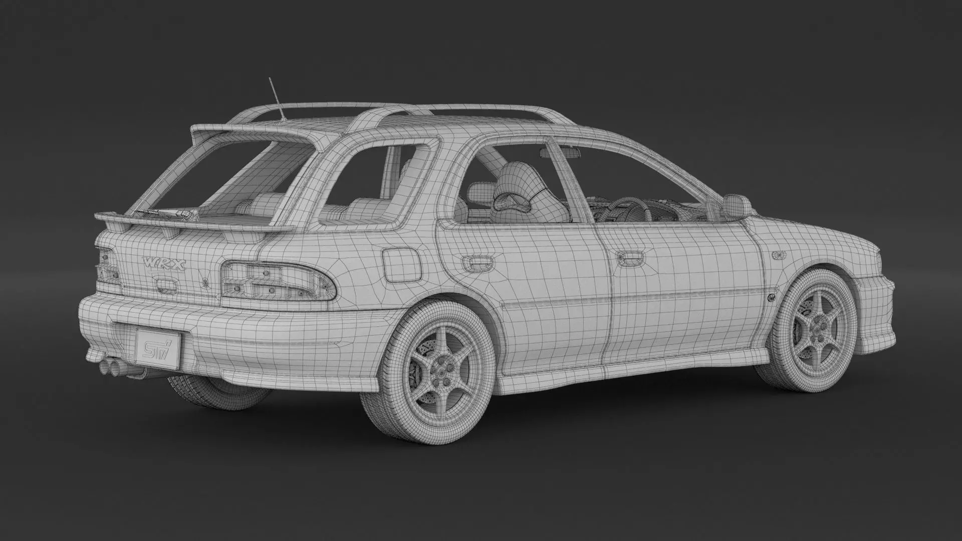 Subaru Impreza WRX STI 3D model_8