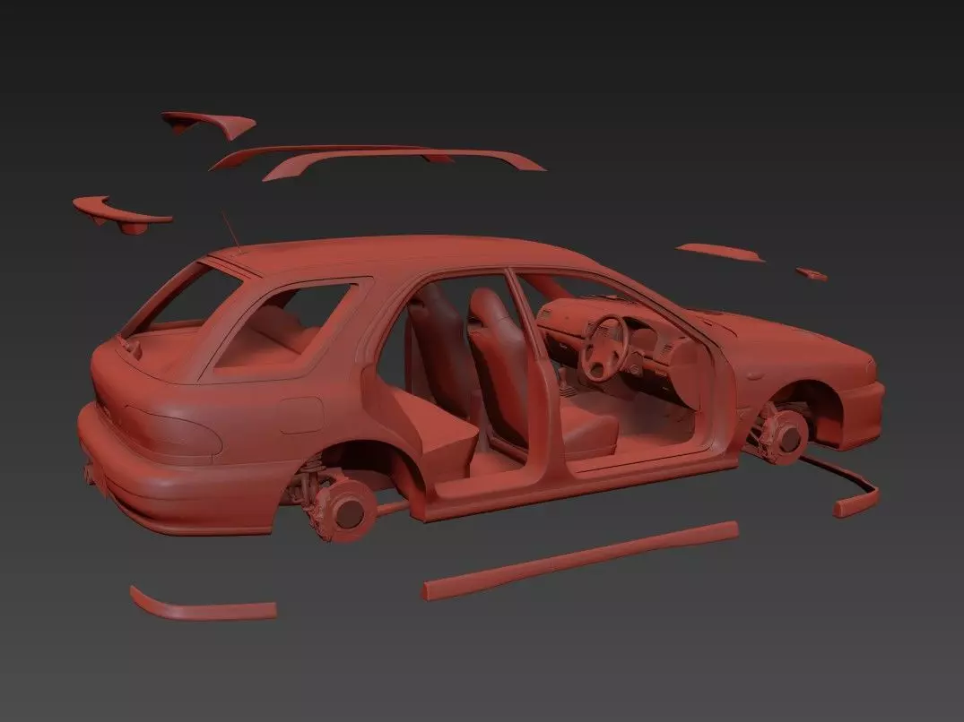 Subaru Impreza WRX STI 3D model_15