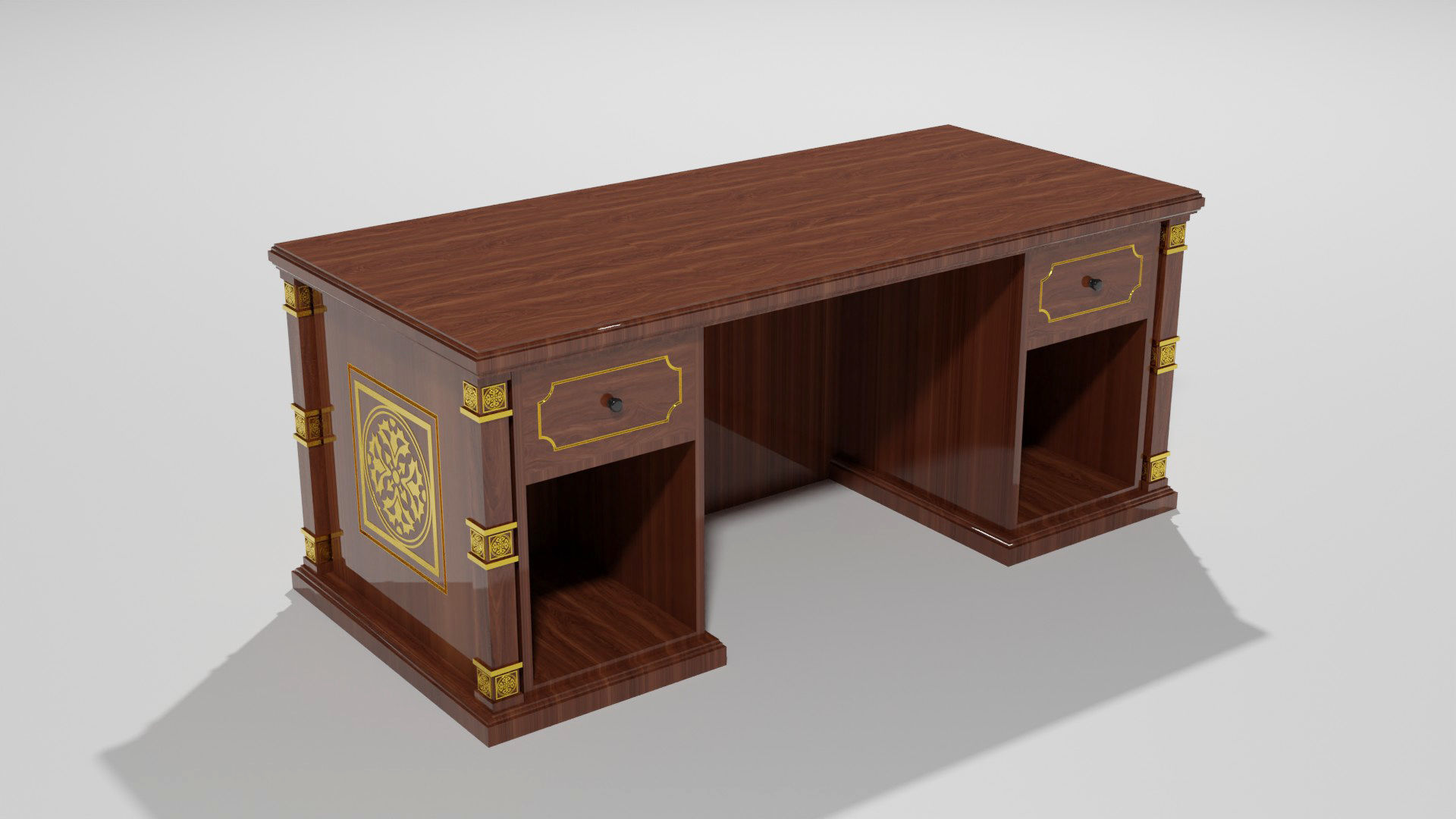 Javanese Desk 3D model_1