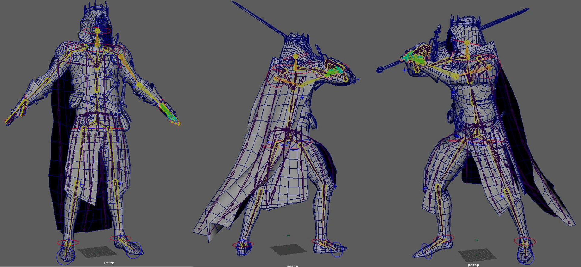 Dark Age Knight - Game ready Low-poly 3D model_15