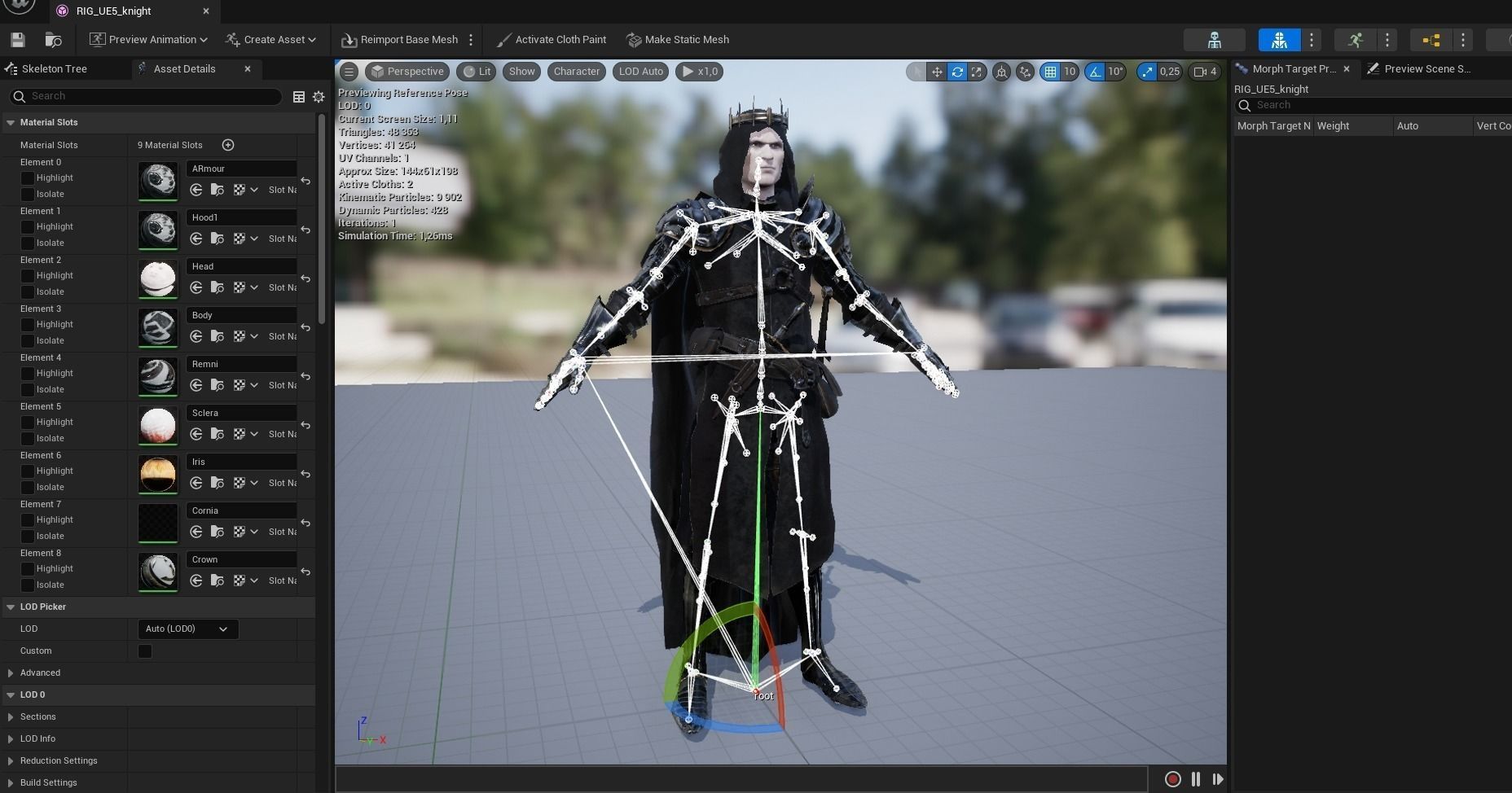 Dark Age Knight - Game ready Low-poly 3D model_12