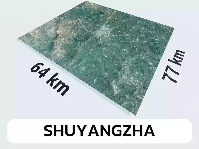 Shuyangzha China City Landscape 3D Model