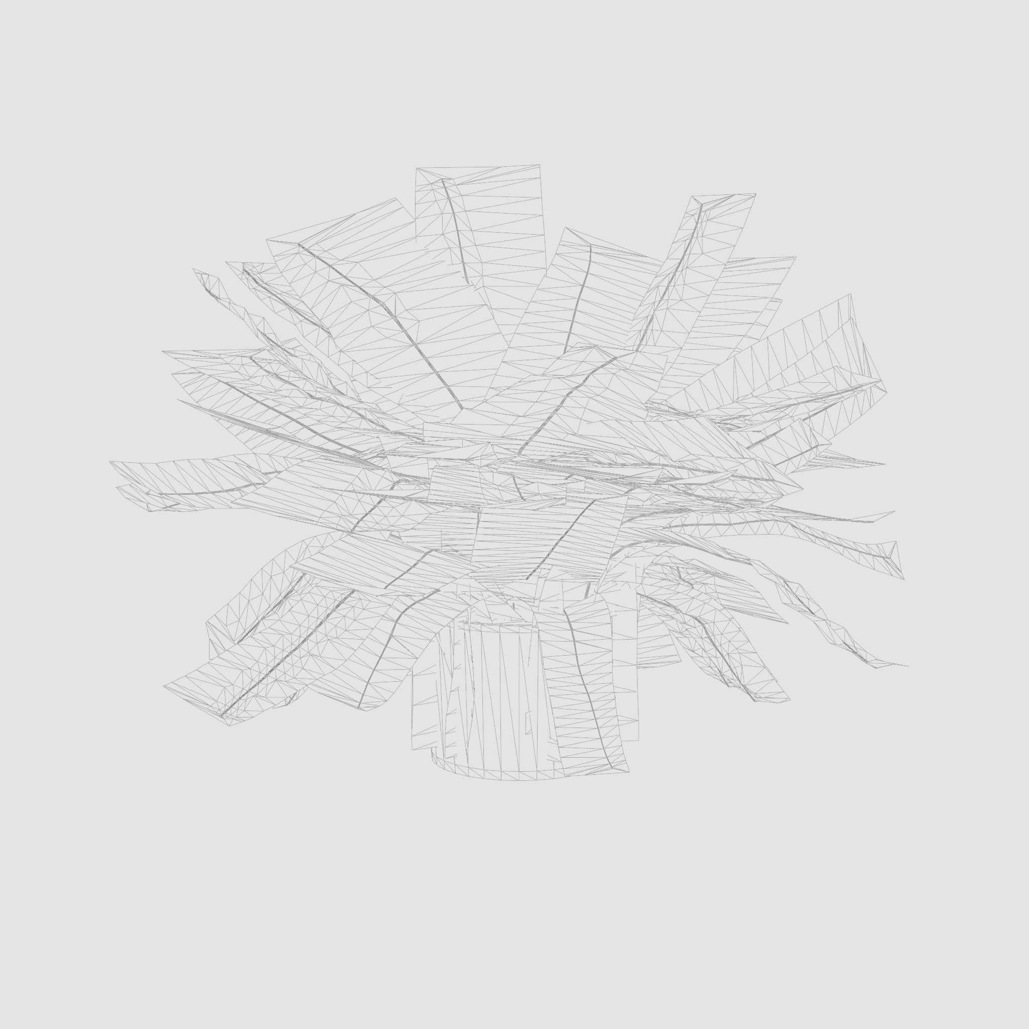 Green Lady Nephrolepis Houseplant 3D Model Low-poly 3D model_7