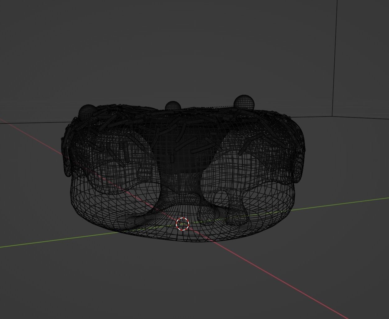 Chocolate Donut 3D model_2