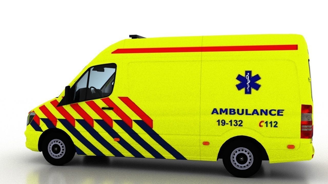 Mercedes Benz Sprinter L2H2 2015 Netherlands Ambulance 3D model_6