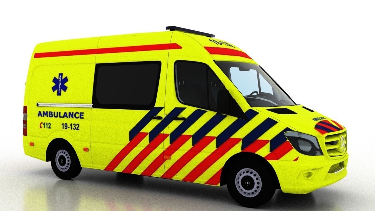 Mercedes Benz Sprinter L2H2 2015 Netherlands Ambulance 3D model_1