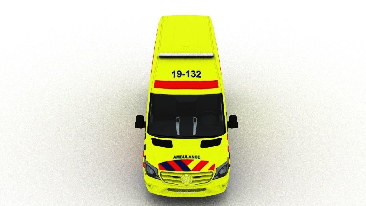 Mercedes Benz Sprinter L2H2 2015 Netherlands Ambulance 3D model_13