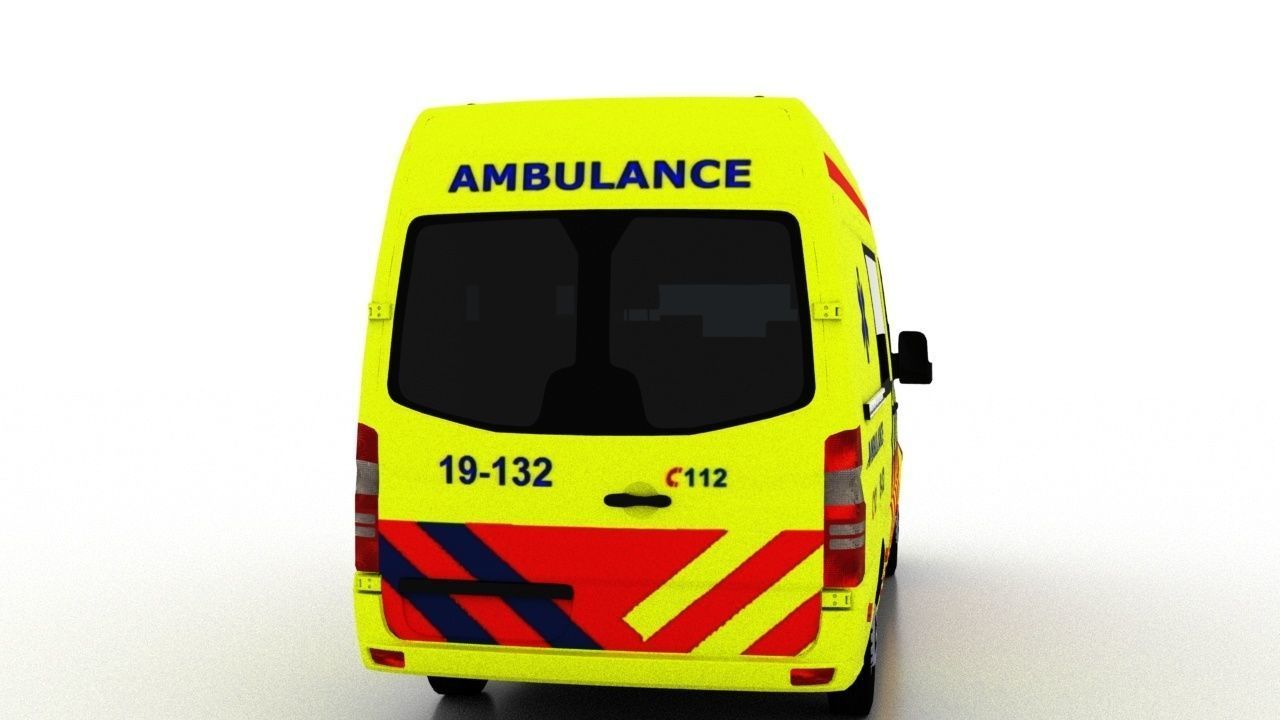 Mercedes Benz Sprinter L2H2 2015 Netherlands Ambulance 3D model_4