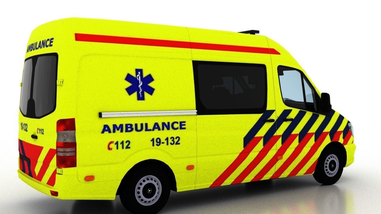 Mercedes Benz Sprinter L2H2 2015 Netherlands Ambulance 3D model_3