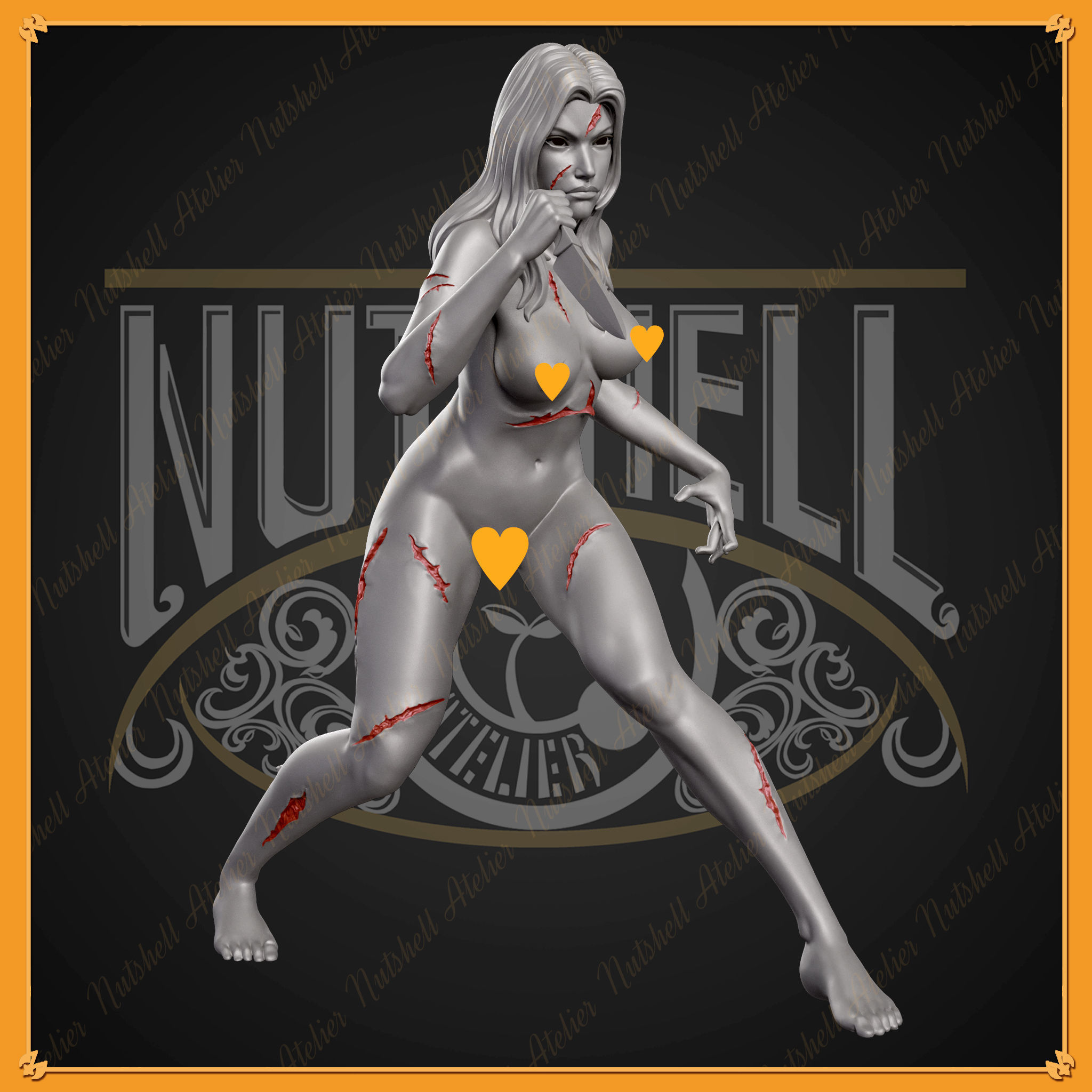 Nutshell Atelier - Angry girl - NSFW 3D print model_2