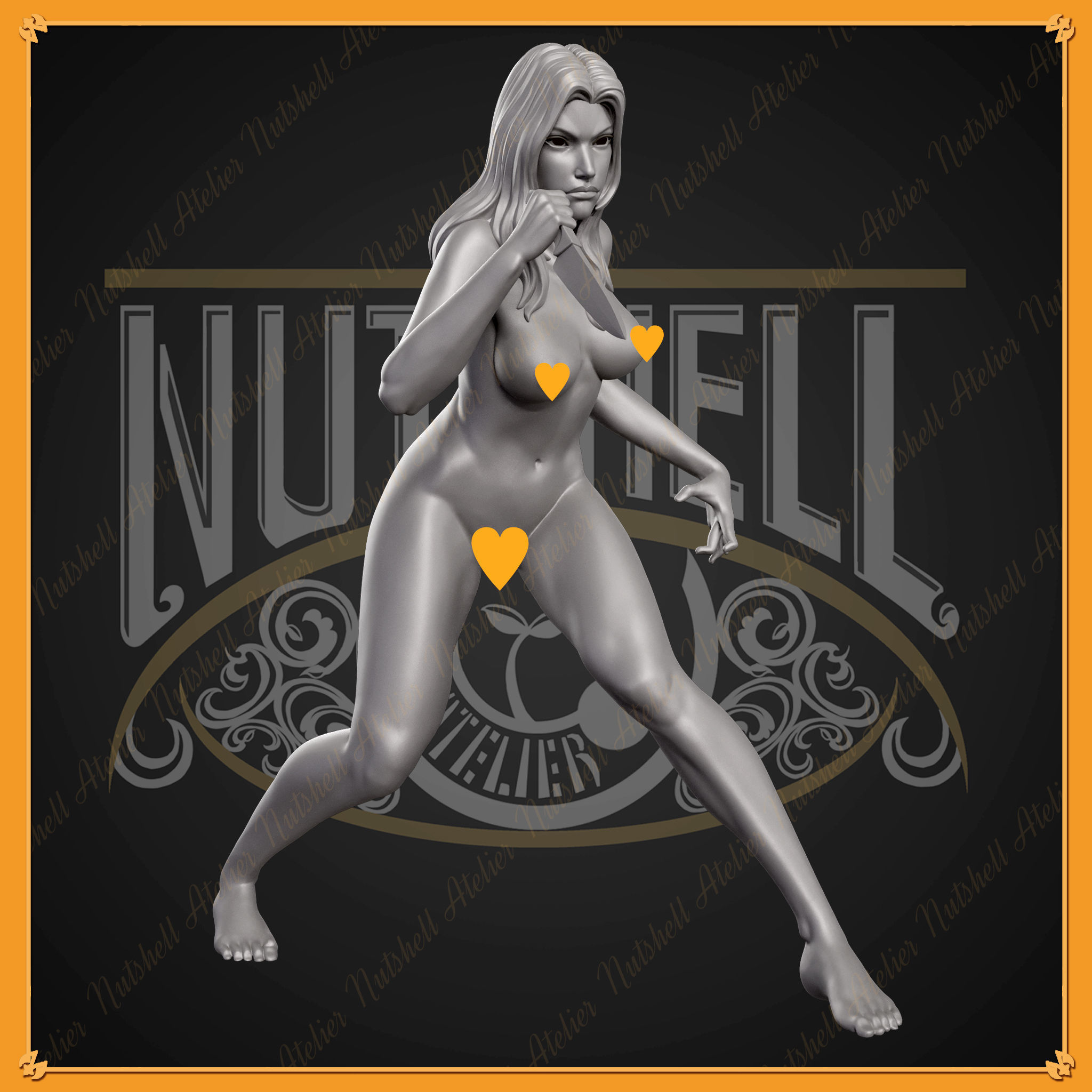 Nutshell Atelier - Angry girl - NSFW 3D print model_3