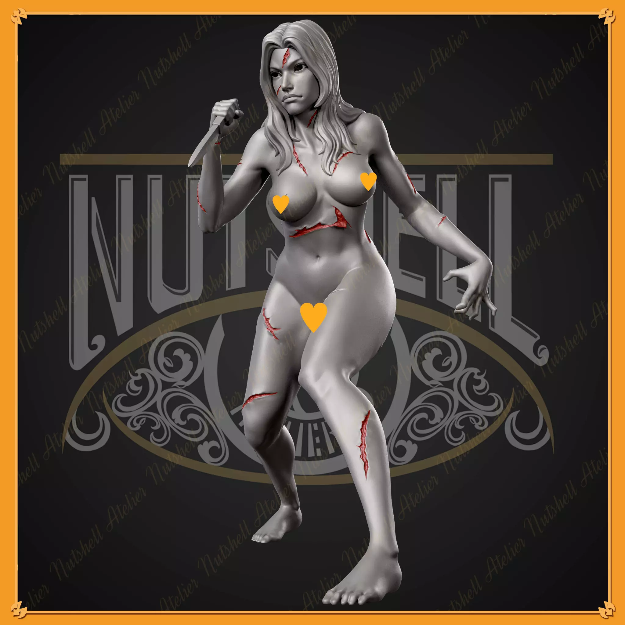 Nutshell Atelier - Angry girl - NSFW 3D print model_0