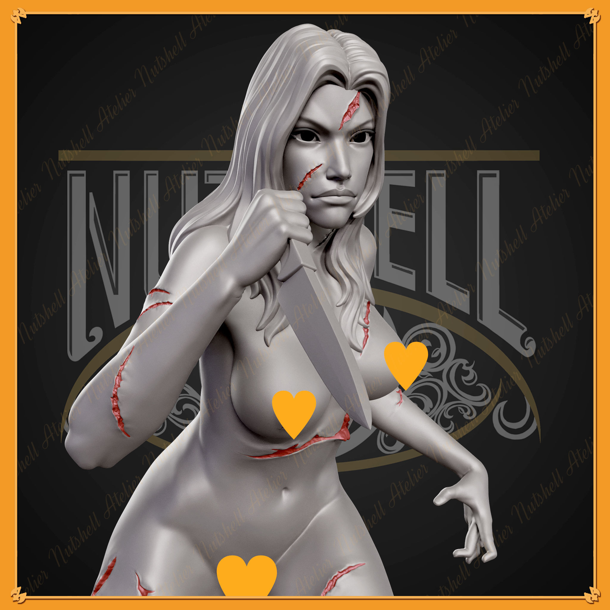 Nutshell Atelier - Angry girl - NSFW 3D print model_6