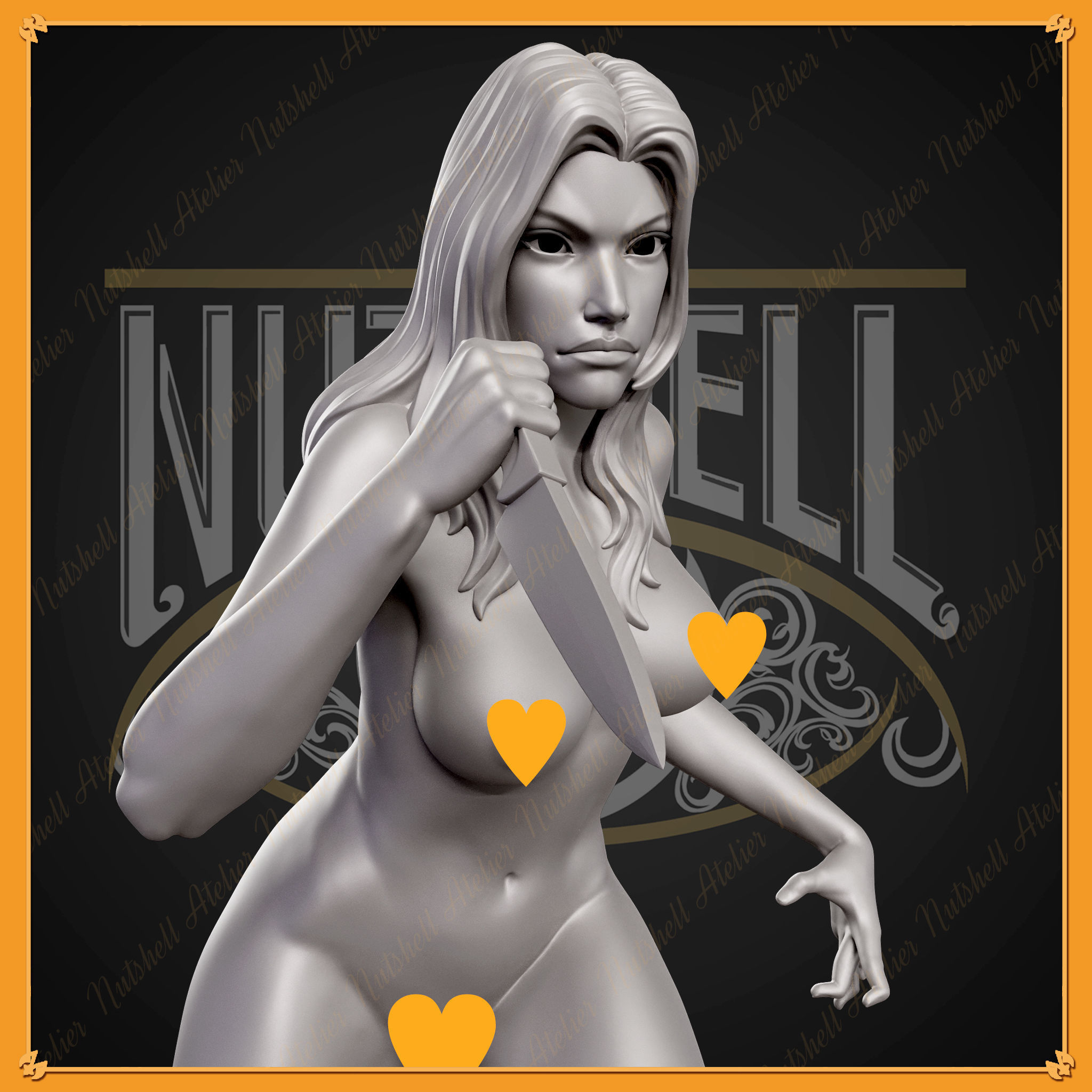Nutshell Atelier - Angry girl - NSFW 3D print model_7