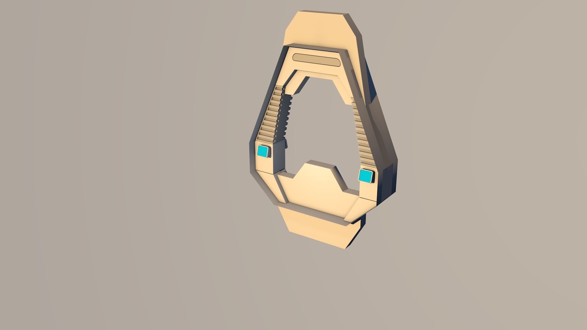 Sci Fi Corridor 3D model_8