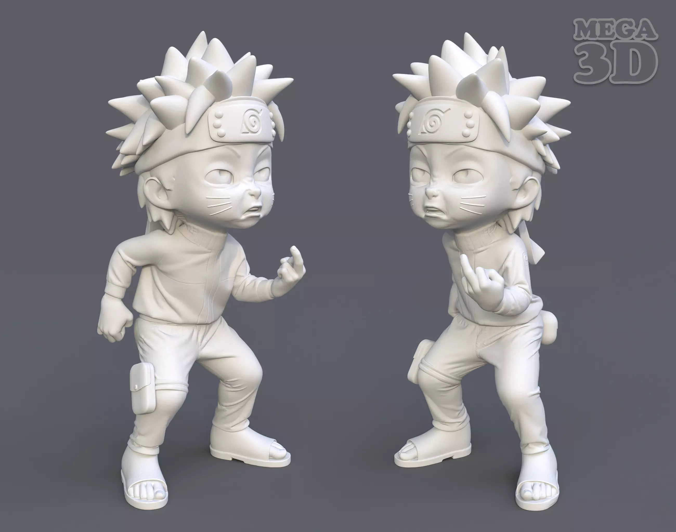 Cute Chibi Naruto 02 3D print model_0