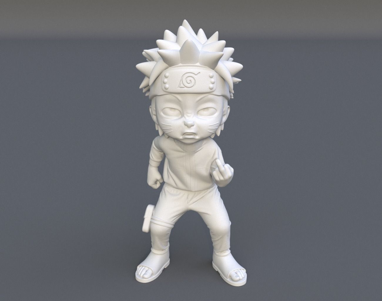 Cute Chibi Naruto 02 3D print model_1