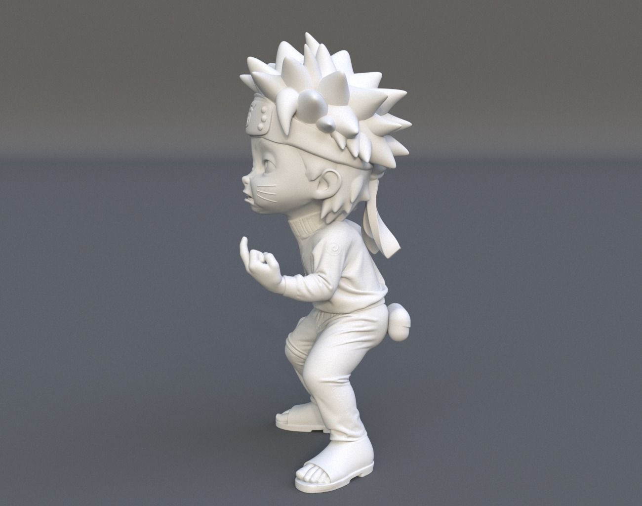 Cute Chibi Naruto 02 3D print model_10