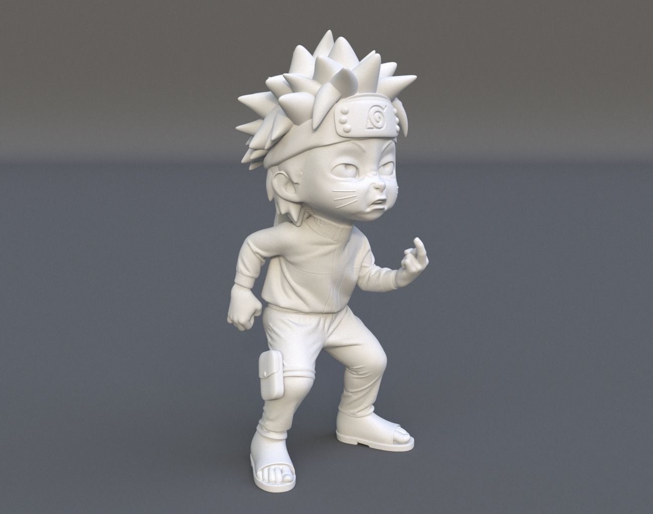 Cute Chibi Naruto 02 3D print model_2