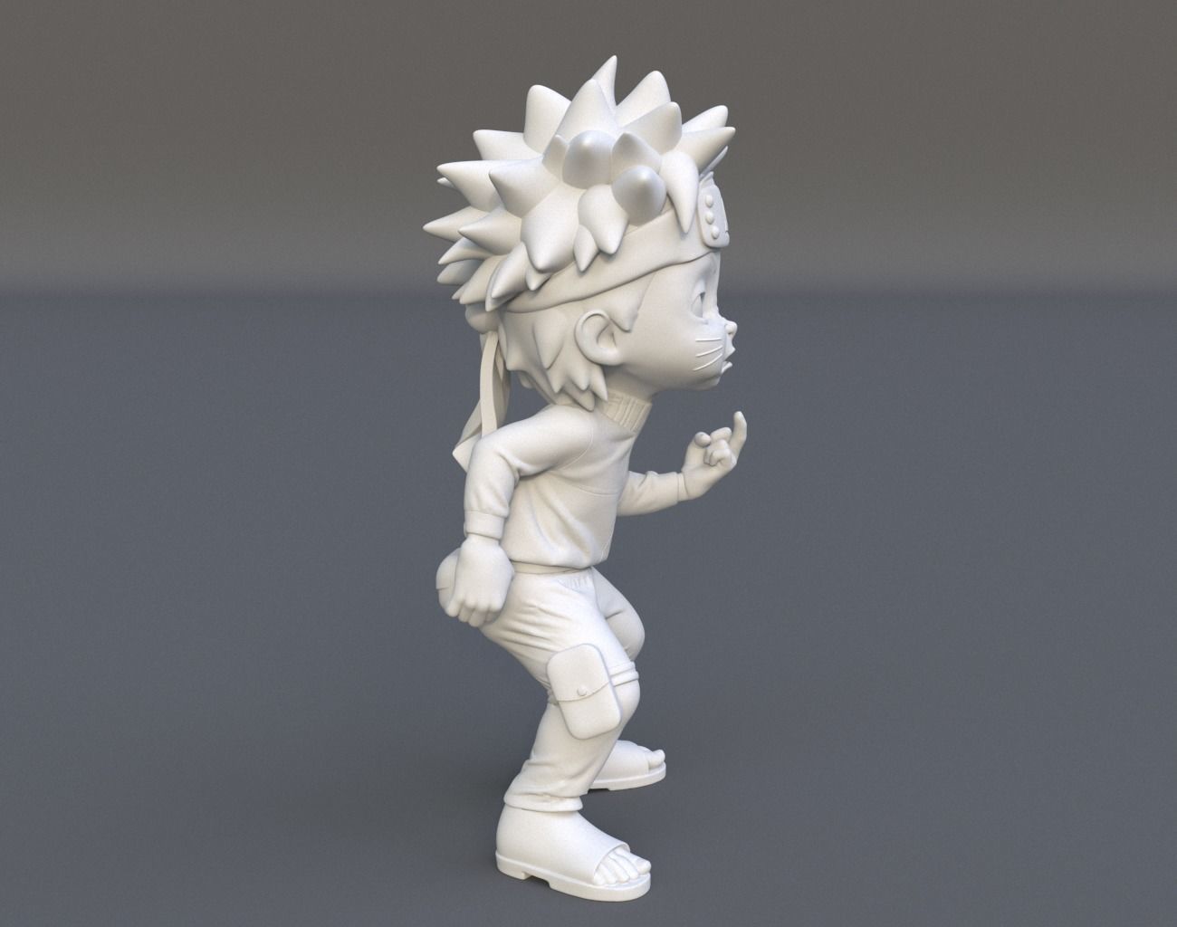 Cute Chibi Naruto 02 3D print model_4