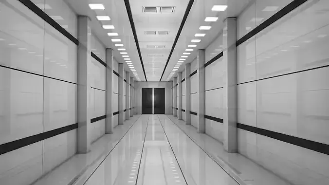 Apartment Corridor 3D model