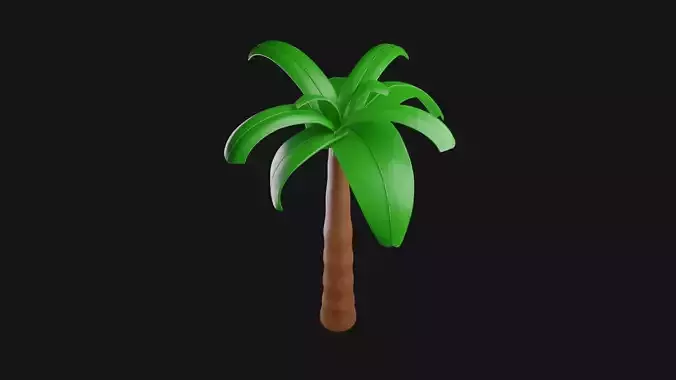 Tree 3D model palm 3D print model