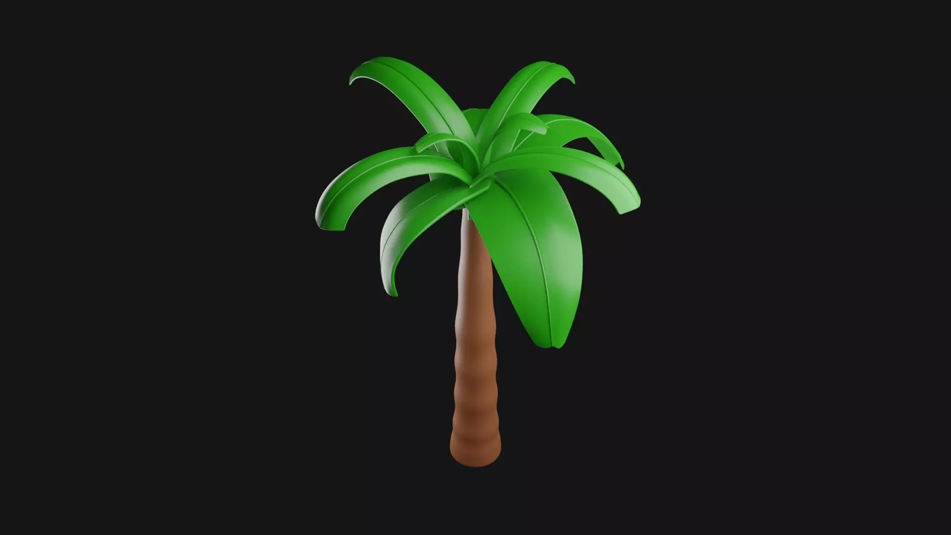 Tree 3D model palm 3D print model_0