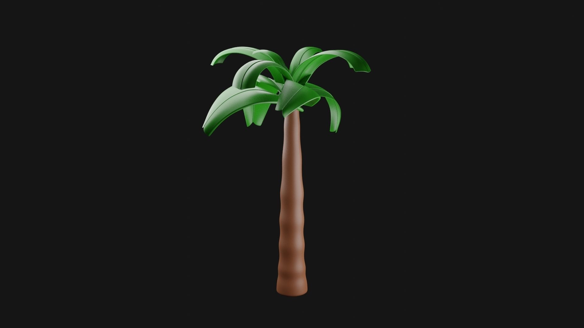 Tree 3D model palm 3D print model_2