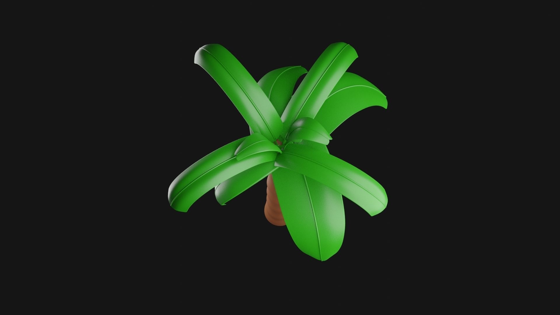 Tree 3D model palm 3D print model_4
